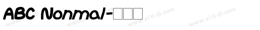 ABC Nonmal字体转换